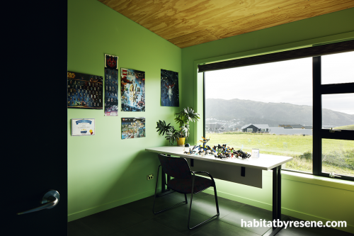 green, kids, children, bedroom