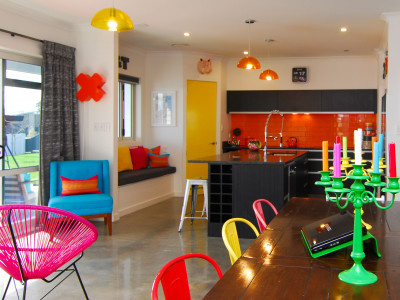 Lolly scramble: using bright colour Lolly scramble: using bright colour
