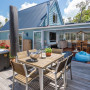 deck, blue exterior, blue cottage, resene whirlwind