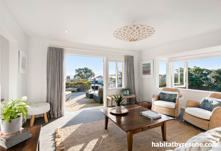 living room, lounge, white lounge, white living room, indoor outdoor flow, neutral lounge