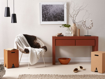 Trending: terracotta heads indoors