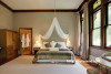villa, bedroom, neutrals, brown bedroom, villa bedroom, vintage, renovation 