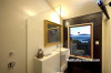 black and white bathroom, bathroom feature wall, white bathroom, black bathroom 