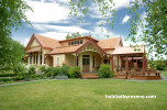 villa, house exterior, villa exterior, yellow exterior, yellow house, orange roof