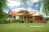 villa, house exterior, villa exterior, yellow exterior, yellow house, orange roof