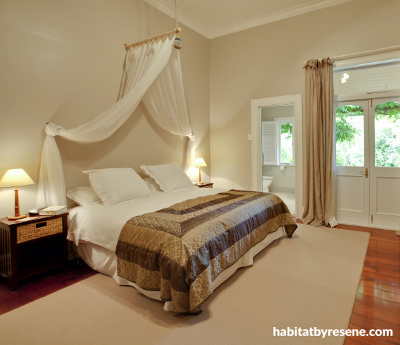 villa, renovation, neutrals, white bedroom, neutral bedroom, villa bedroom