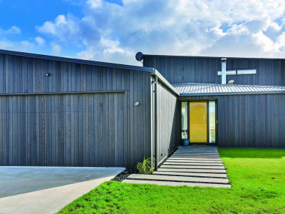 Daringly dark house exteriors