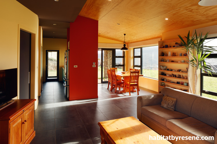 yellow, dining, living, dining room, living room