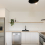 resene alabaster, white walls, scandi design, white kitchen, kitchen tiles