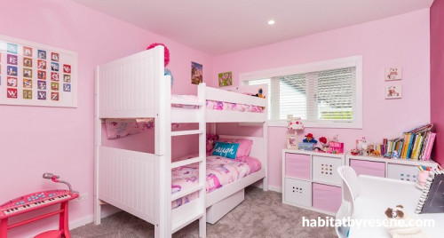 bedroom, pink, kids