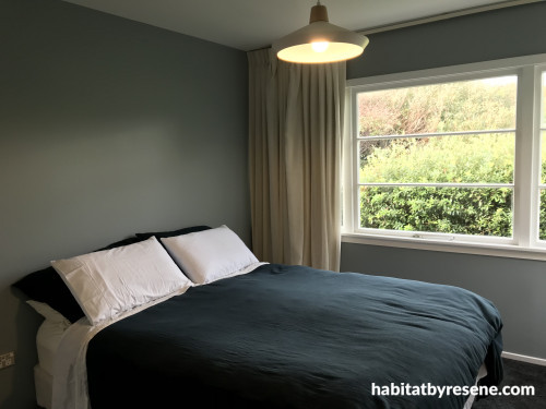 Master bedroom, blue bedroom, soothing bedroom, bedroom inspiration, Resene