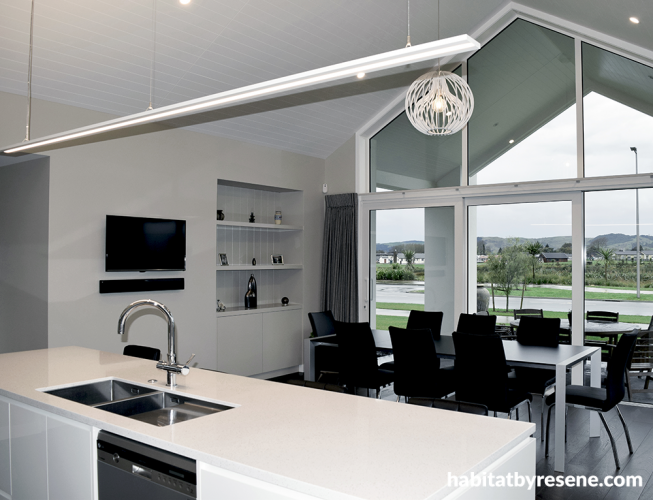 kitchen, white, beige