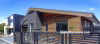 house exterior, stained house, wood house, house entrance, deck stain