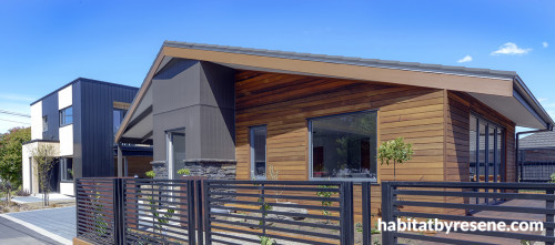 house exterior, stained house, wood house, house entrance, deck stain