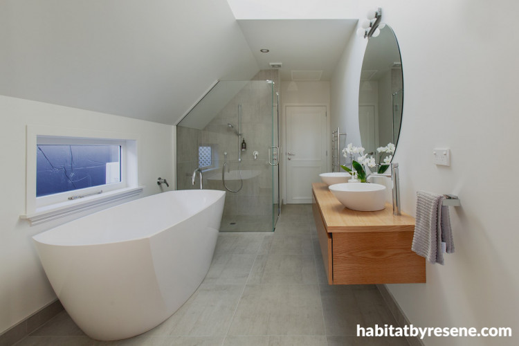 bathroom, modern bathroom, white bathroom, freestanding bath, neutral bathroom