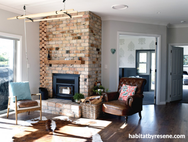 living room inspiration, living room ideas, living room design, white living room, brick interior