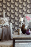 geometric wallpaper, geometric pattern, feature wall, Resene wallpaper
