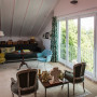 Sitting area, Living room, White walls, white ceiling, Resene 