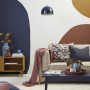 abstract wall mural