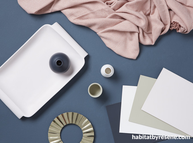 colour trends, resene blue, colour of the year, blue interior moodboard, colour palette