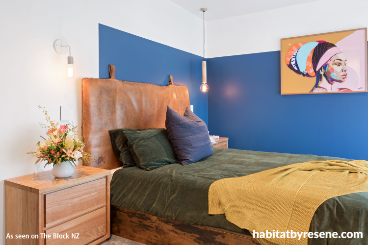 blue, bedroom, the block nz