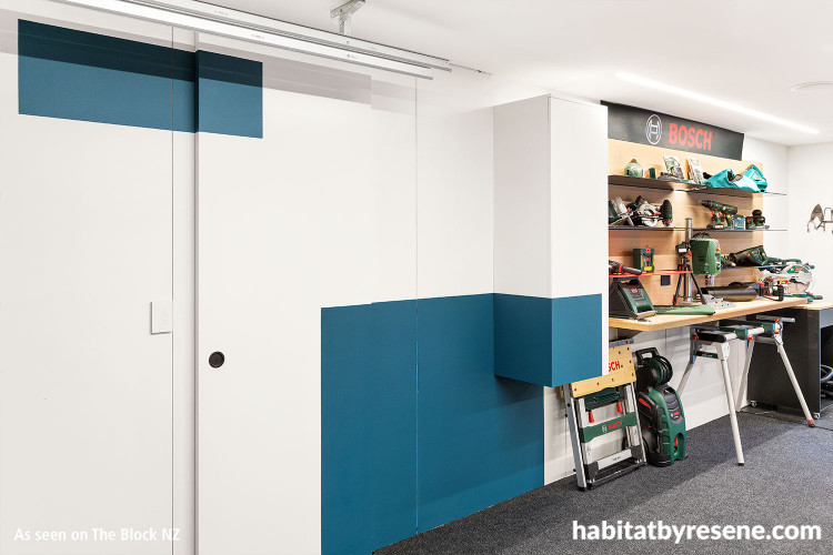 laundry, blue, the block nz