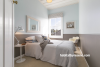 children, blue, bedroom, dado line