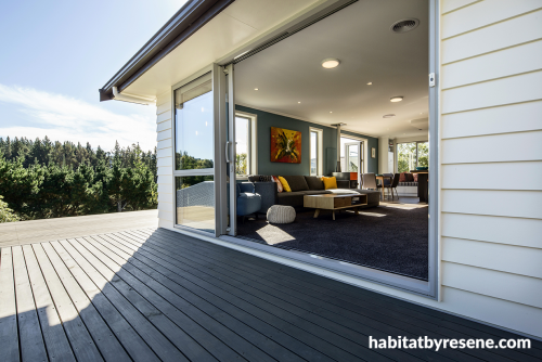 1970s house, paint ideas, paint trends, deck, exterior