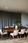 This striking black kitchen is the crown jewel of a contemporary North Otago farmstead