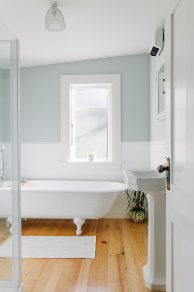 A pair of heritage bathrooms clean up nicely