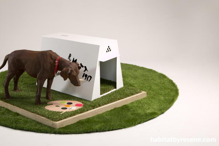painted dog house, dog home, paint ideas, resene paint