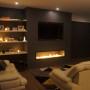 living room inspiration, dark interior ideas, fireplace ideas, grey interior ideas, fireplace design