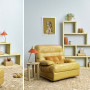 living room, lounge, blue living room, resene duck egg blue, blue living room, blue and mustard