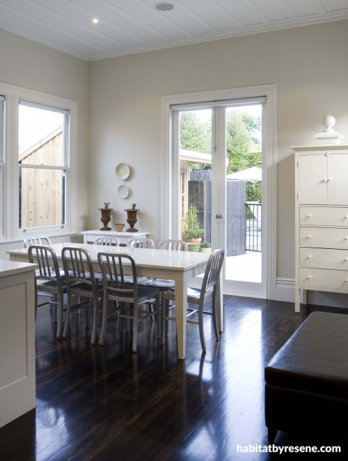 Resene Ecru White, paint, white dining room, interior