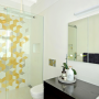 tiling, ensuite, white, bathroom, yellow