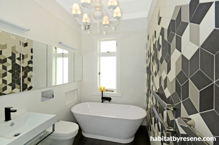 white, bathroom, tiling