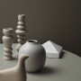neutrals, vases, grey, brown, table arrangement, styling ideas, design ideas