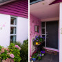 pink exterior ideas, pink exterior inspiration, exterior design, pink house, colour palette, resene