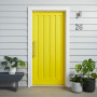 exterior inspiration, exterior ideas, exterior design, front door ideas, yellow front door, resene