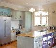 kitchen, mint green, green kitchen, painted cabinets, white kitchen, coloured kitchen 