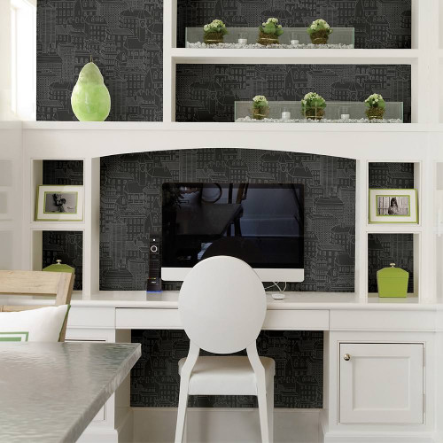 relaxing office, calming office, green and white desk, relaxing desk space, Resene