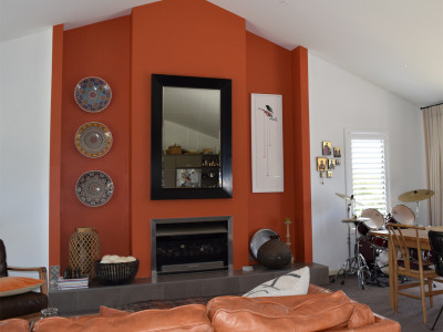 Jo and Mike’s family home is a haven of earthy tones