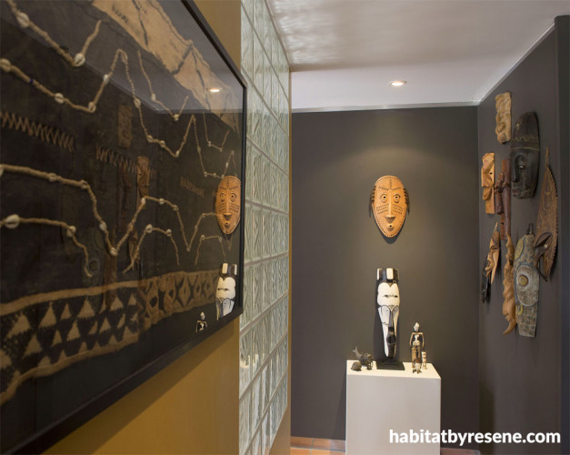 hallway, entranceway, brown hallway, brown paint, decorating your hallway