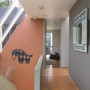entranceway, hallway, terracotta paint, brown hallway