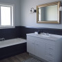 blue, bathroom, blue bathroom, tongue and groove, resene bathroom