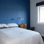 blue, feature wall, blue feature wall, duck egg blue, master bedroom