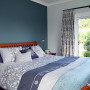 blue, feature wall, blue feature wall, duck egg blue, master bedroom