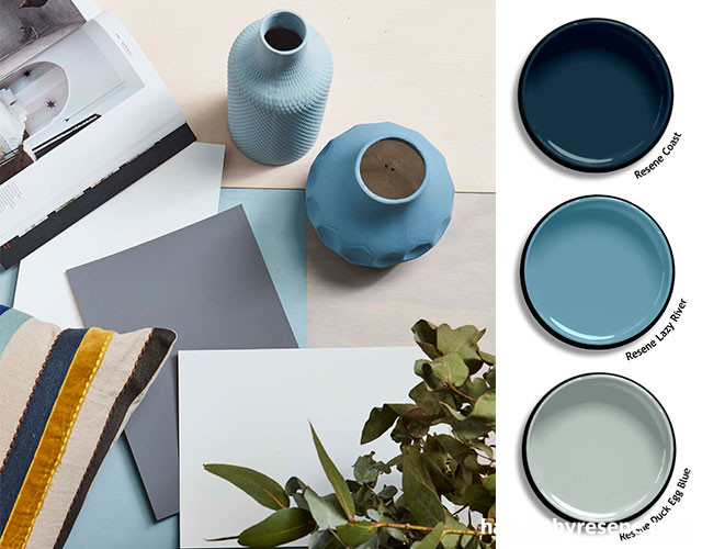 moodboard, beach inspired, interior inspiration, moodboard, blue paint, blue inspiration