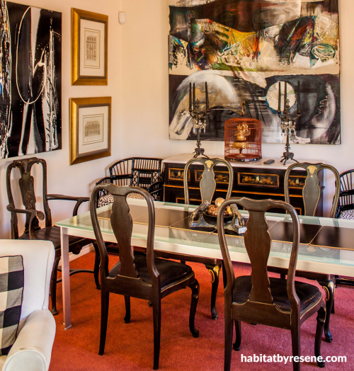 Re, living room, lounge, sitting room, dining room