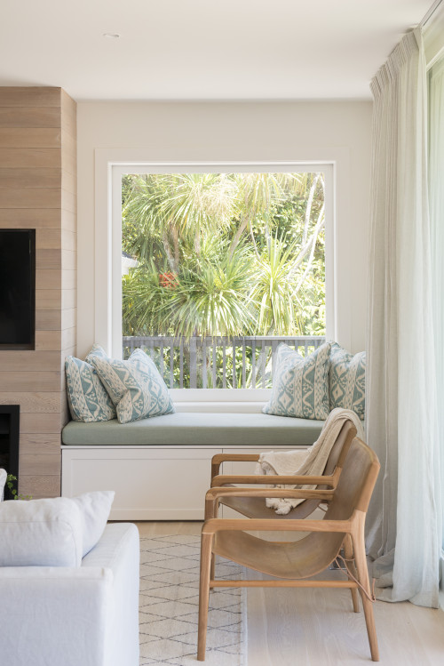 living room inspiration, neutral interior ideas, white interior inspiration, window seat inspiration